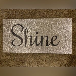 Wall Decor Canvas Gold Glitter